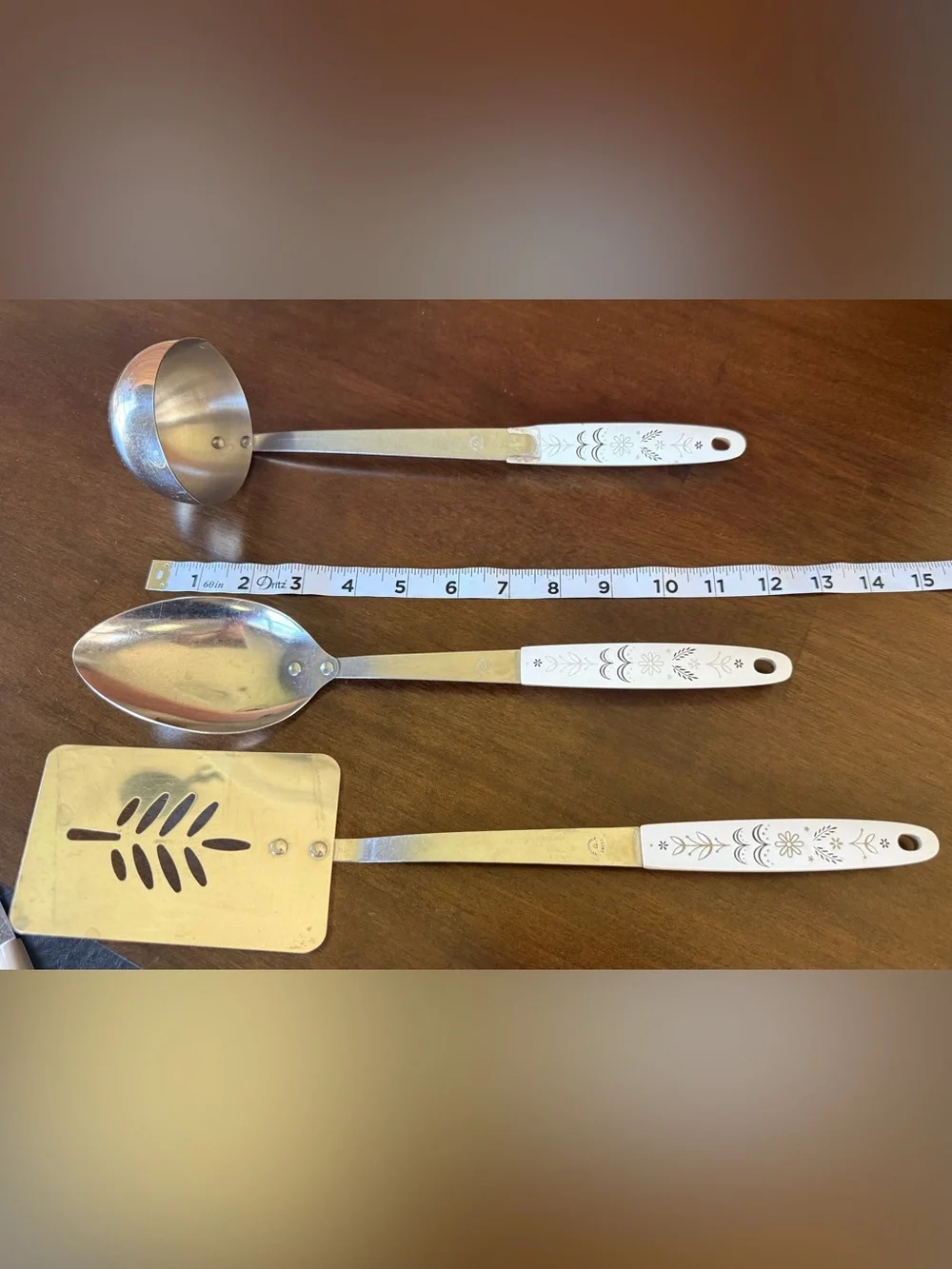 Vintage Arrowhead Harvest Wheat 5 Pc Kitchen Utensil Set USA Retro MCM